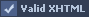 Valid XHTML